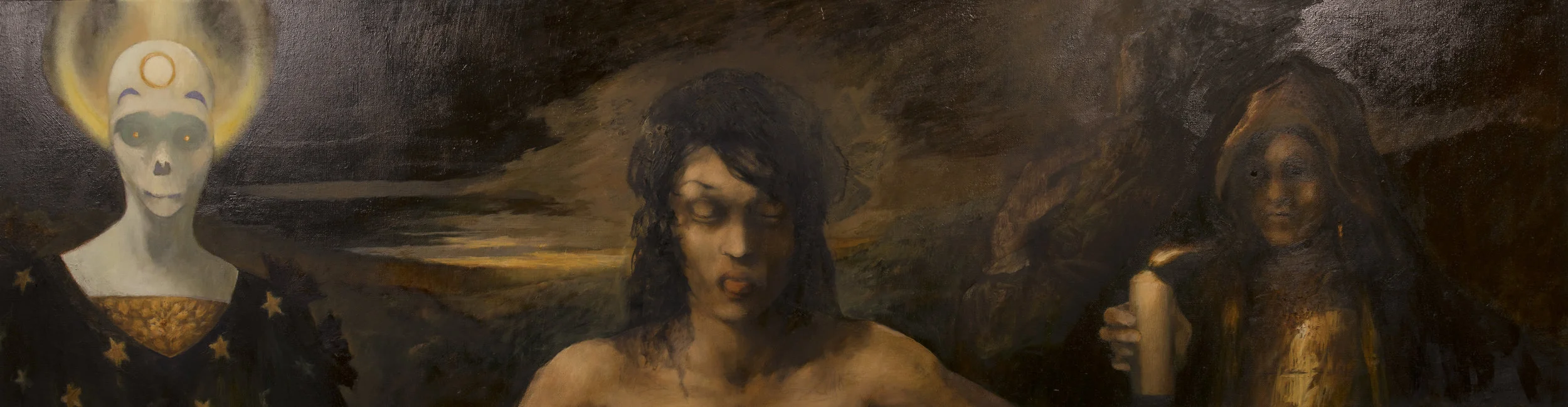 Adam, 2012Oil on canvas, 40 x 152cm