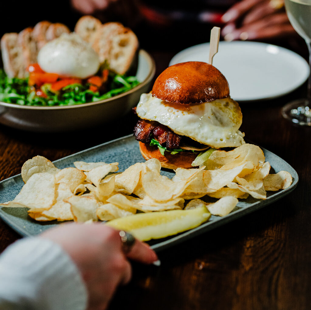 You won't want to share this B.L.T. &agrave; Cheval with applewood smoked bacon, heirloom tomato, and a chipotle mushroom aioli.

#georgetowndc #cocktailbar #dcdrinks #garnishgame #dcspot #dcfoodie