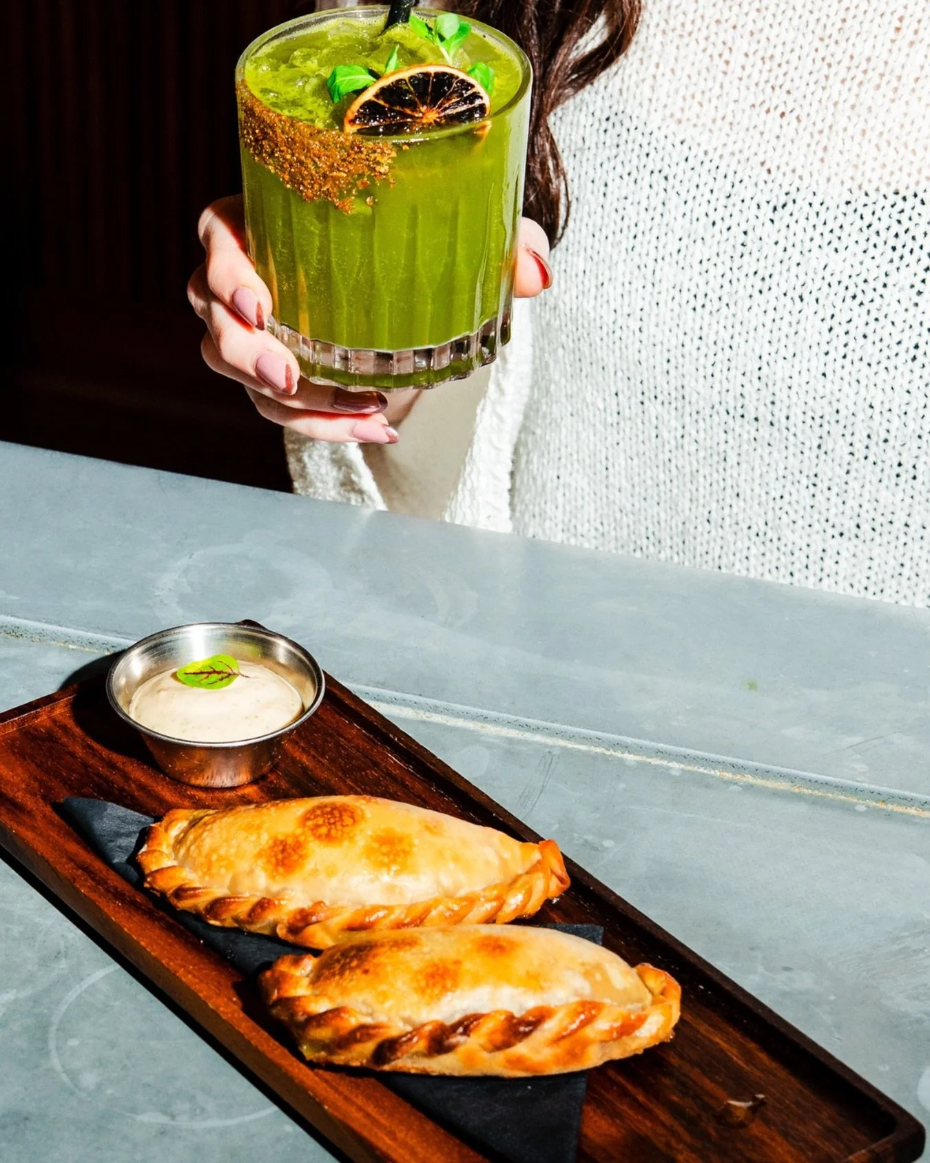 This is your reminder that our Empanadas are hand made daily...

You&rsquo;re going to want to order one next time you come in. 

Chicken Pesto Empanadas: Golden empanadas filled with house-made pesto, melted mozzarella &amp; confit tomatoes, chipotl