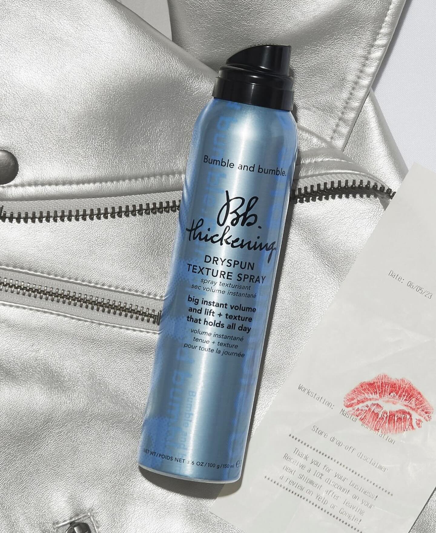 Magic in a bottle. Spray on dry hair for instant volume and texture. One of our favorite products in the salon and at home, it&rsquo;s truly a must have product!