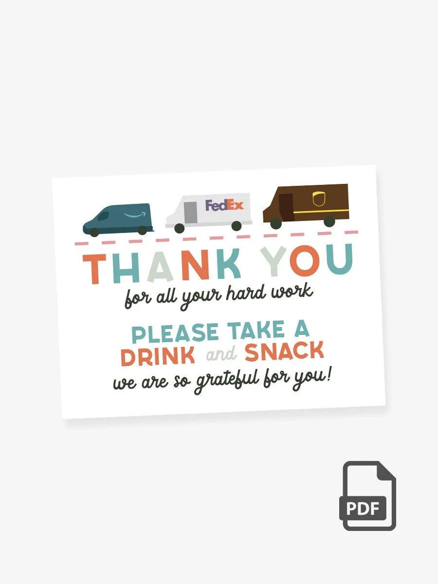 Delivery Driver Thank You