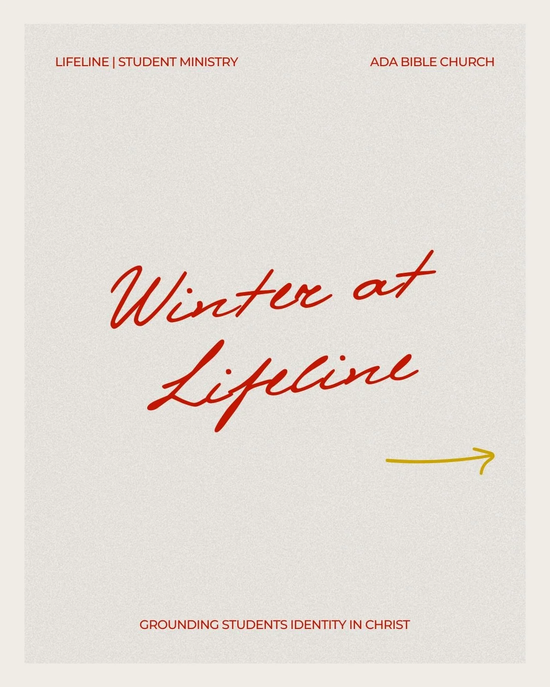 We are excited for everything coming up this winter at Lifeline! Be sure to check our website and your emails for details as we get closer to these events.