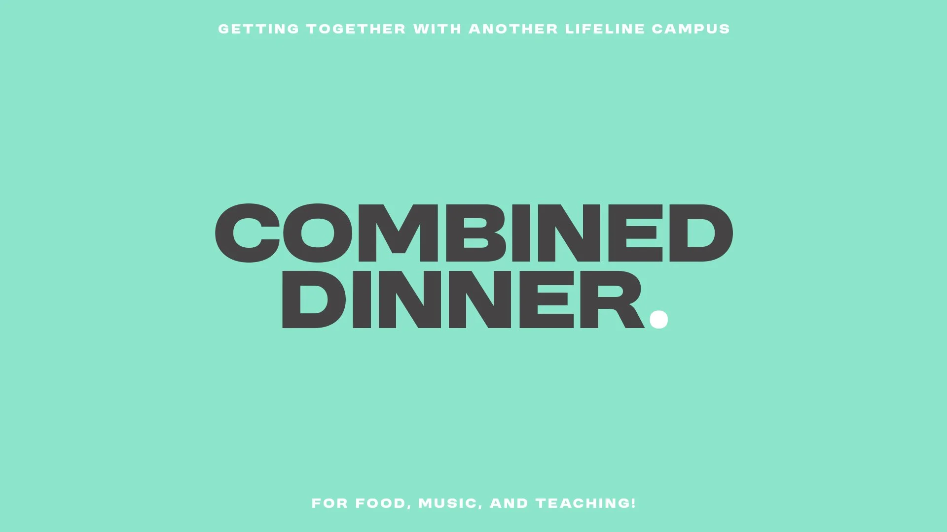 High School Combined Dinner