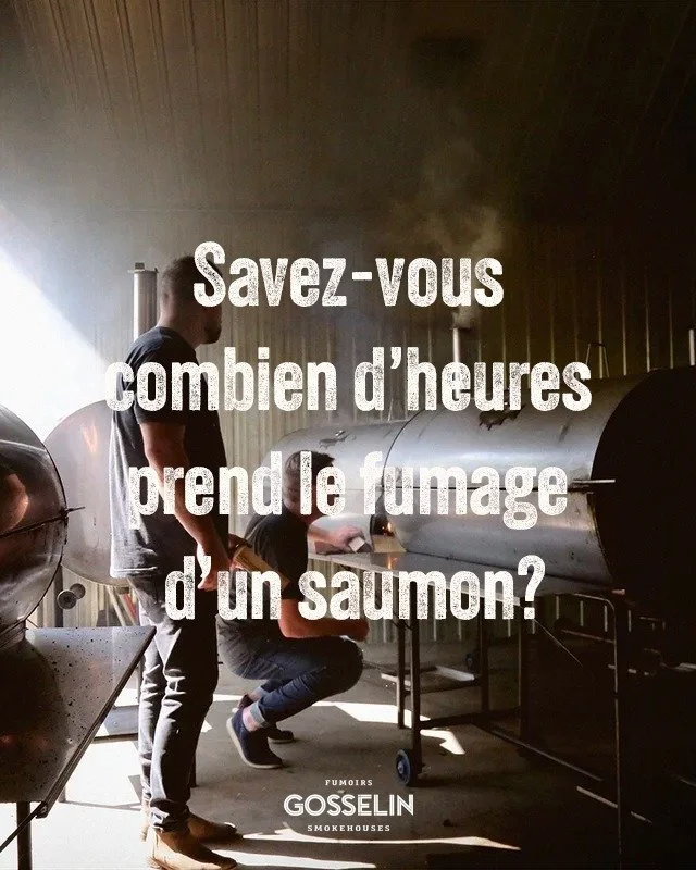 Le fumage, c&rsquo;est un art.
Combien de temps faut-il pour sublimer un saumon? 👇
Donnez votre r&eacute;ponse en commentaire.