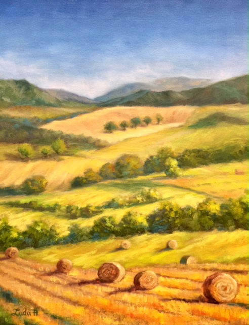  Over the mountains and valleys   Oil  20x16 in ( 50.8x40.64 cm) 