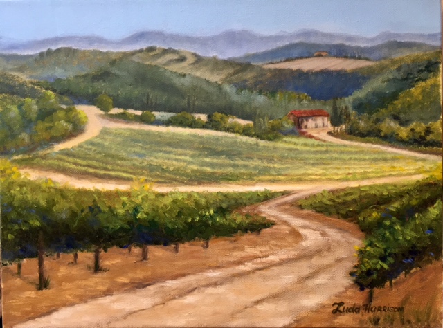   Terrabianca winery, Tuscany  Oil 16x12 in ( 40.64x30.5cm) 