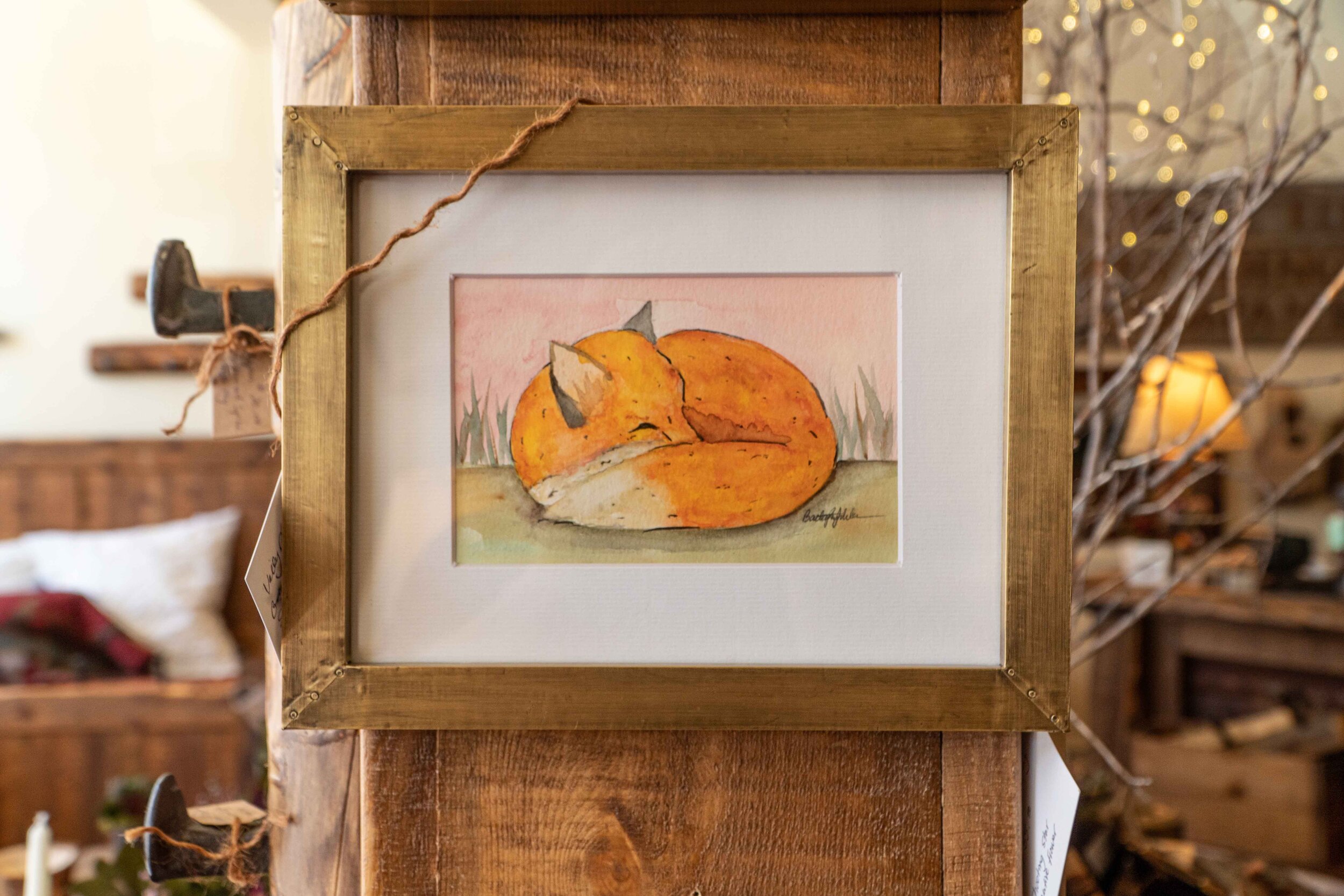 Sleeping Fox | Original Watercolor