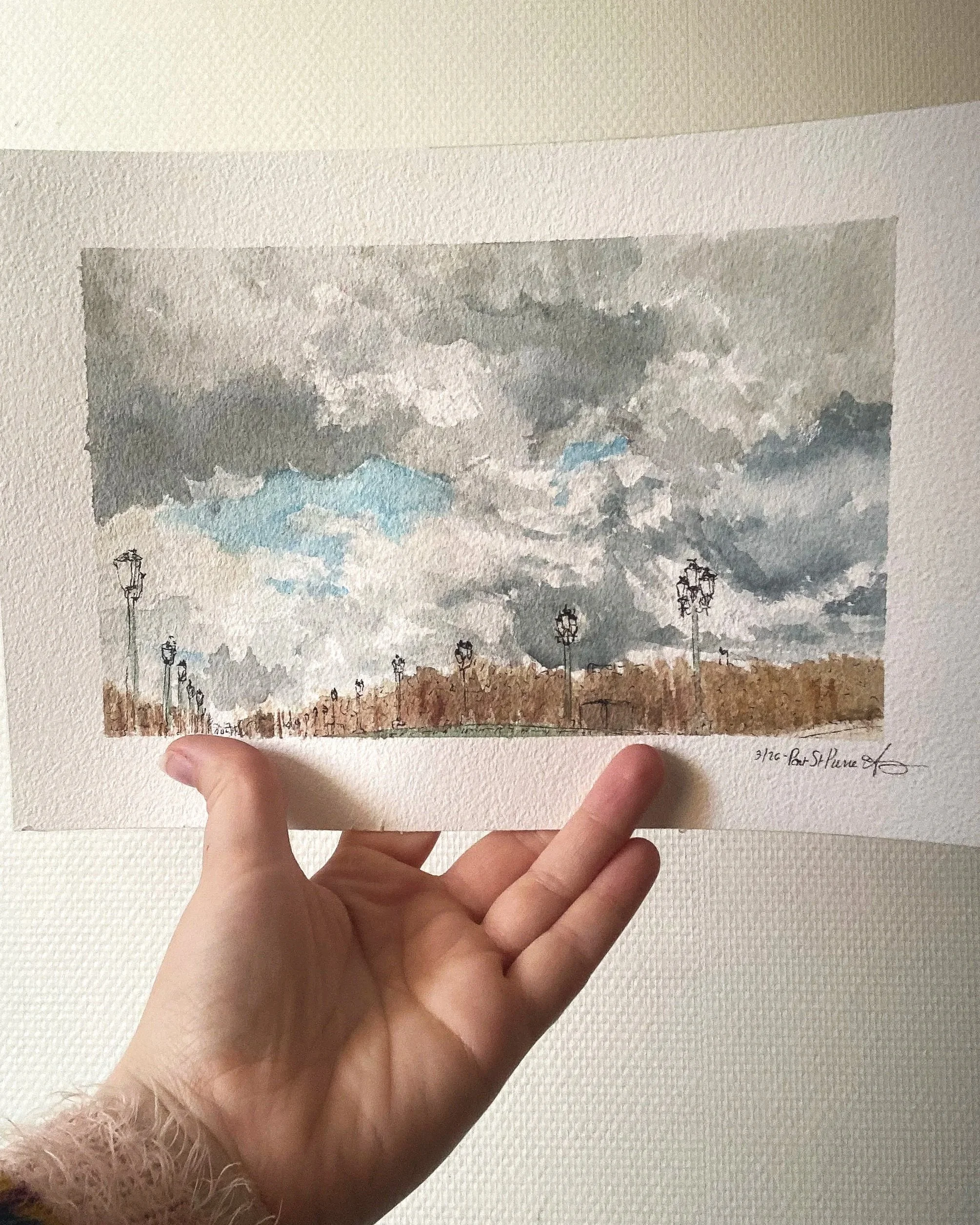 "Pont St Pierre" - Watercolor, 26 cm x 18 cm, 2026