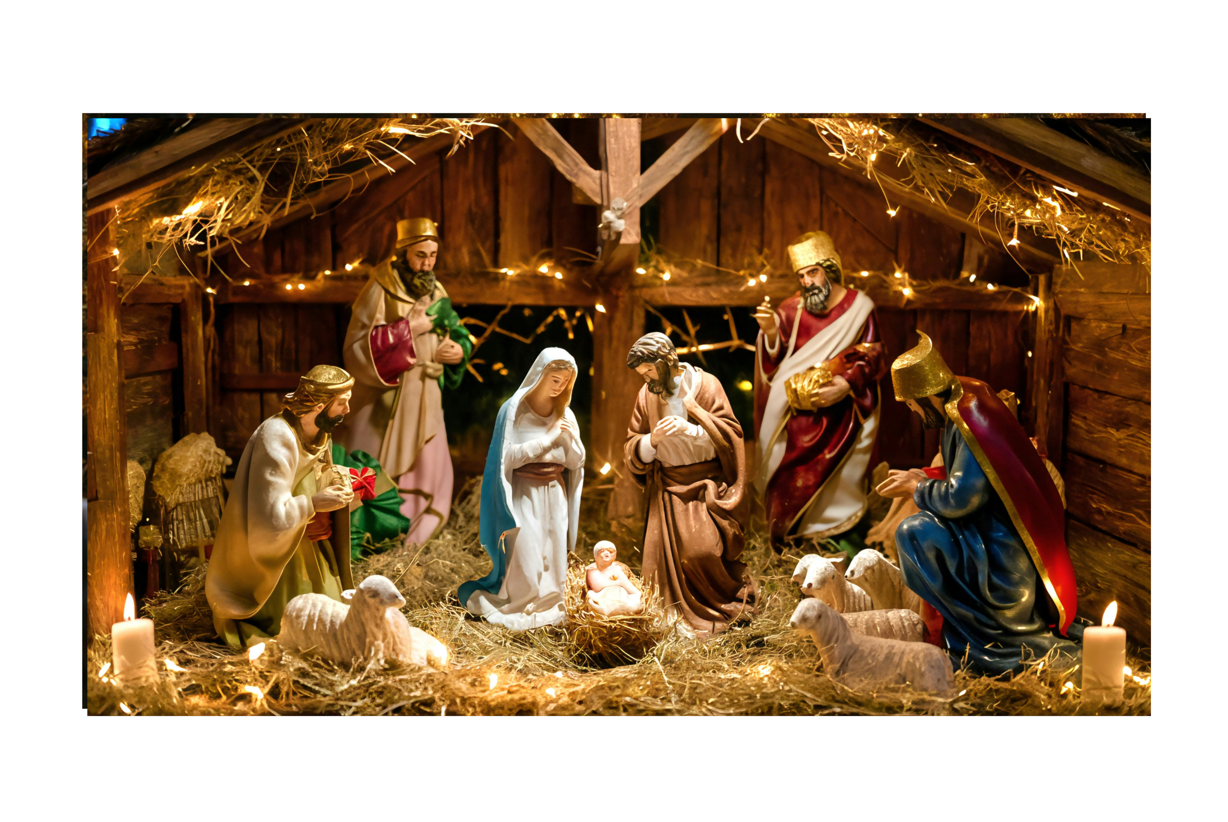 Setting the Table  for Christmas by Sue Wright