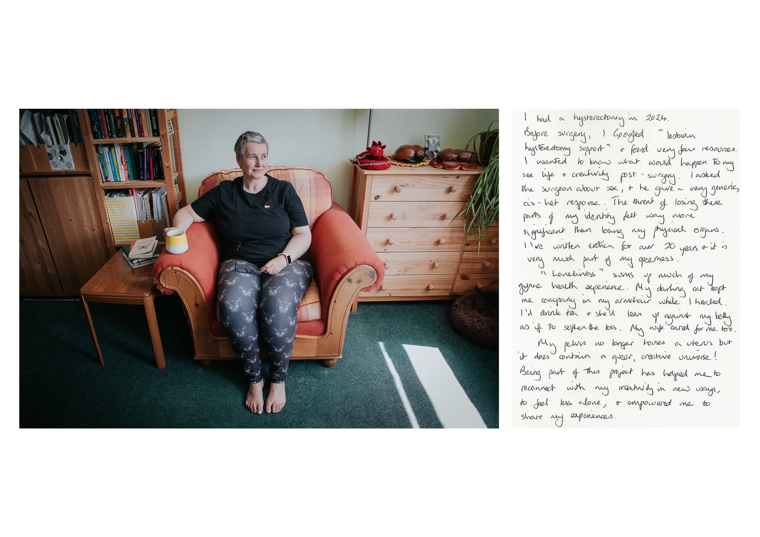 Portrait of Anna Sansom by Marge, along with Anna's words