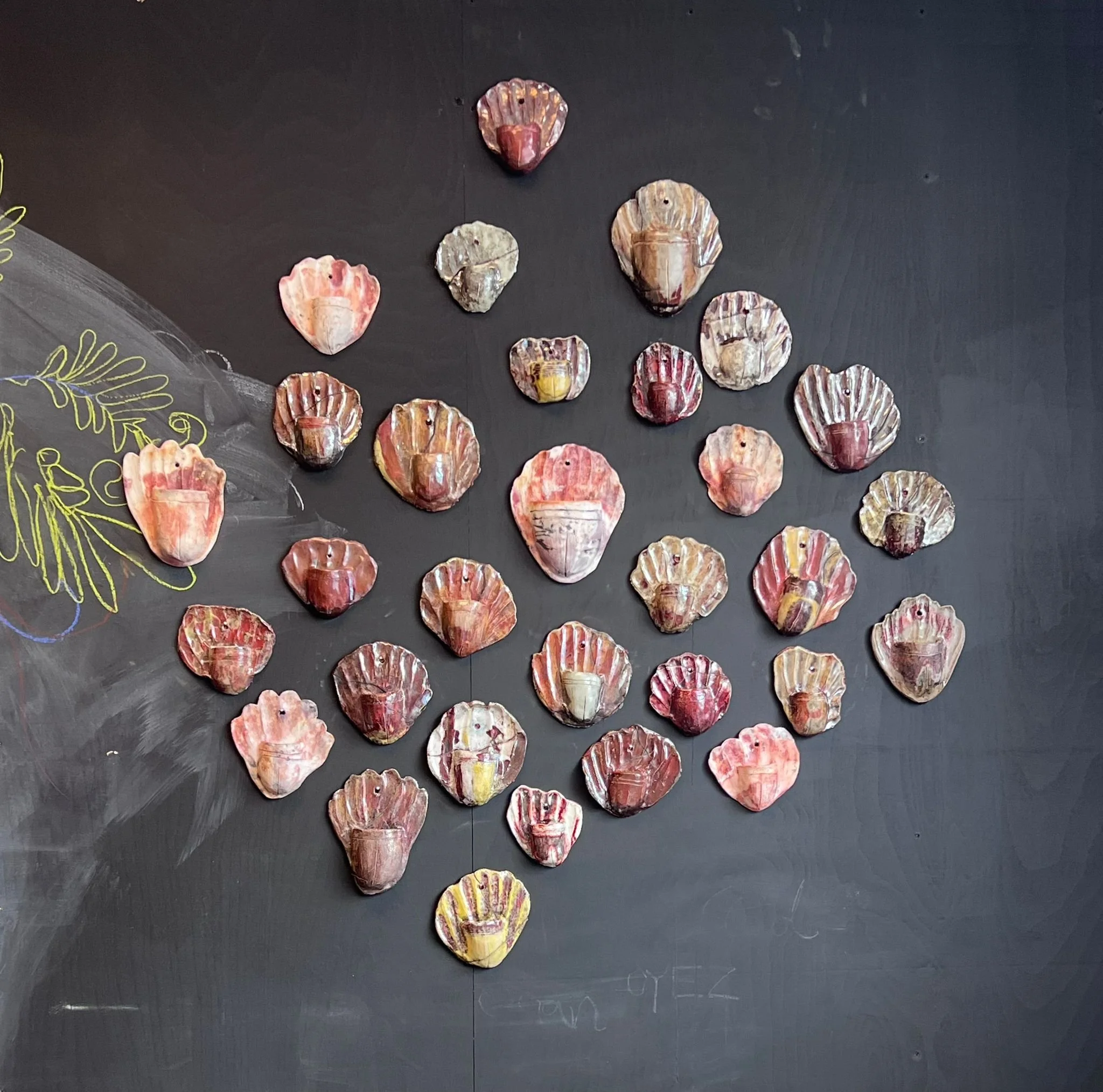 Vulva shrine collaborative piece including work by Bev Meyer (image credit Bev Meyer)