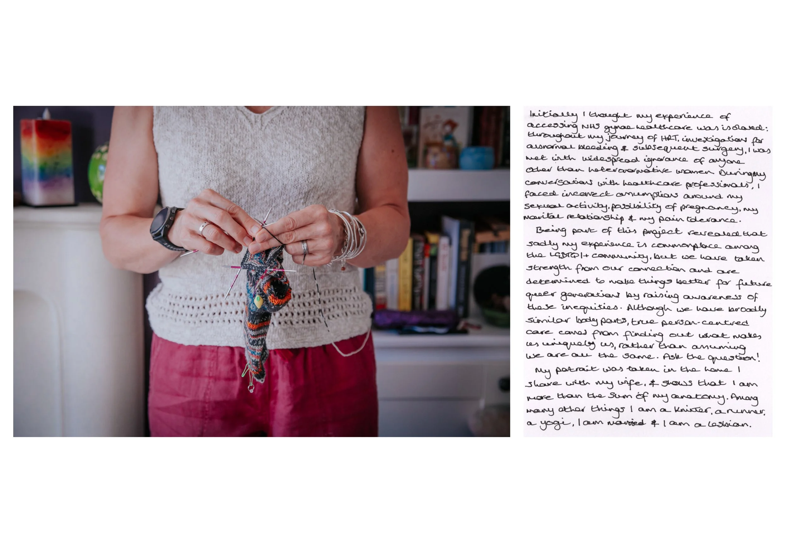 Portrait of Sarah Martin by Marge, along with Sarah's words