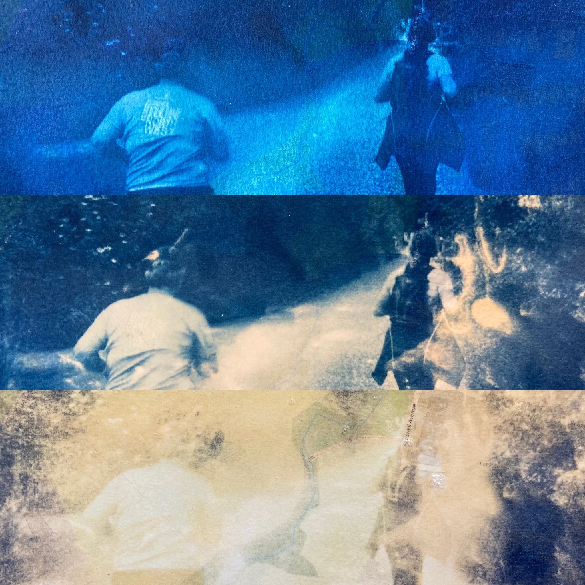 Cyanotype experiments by Marge.