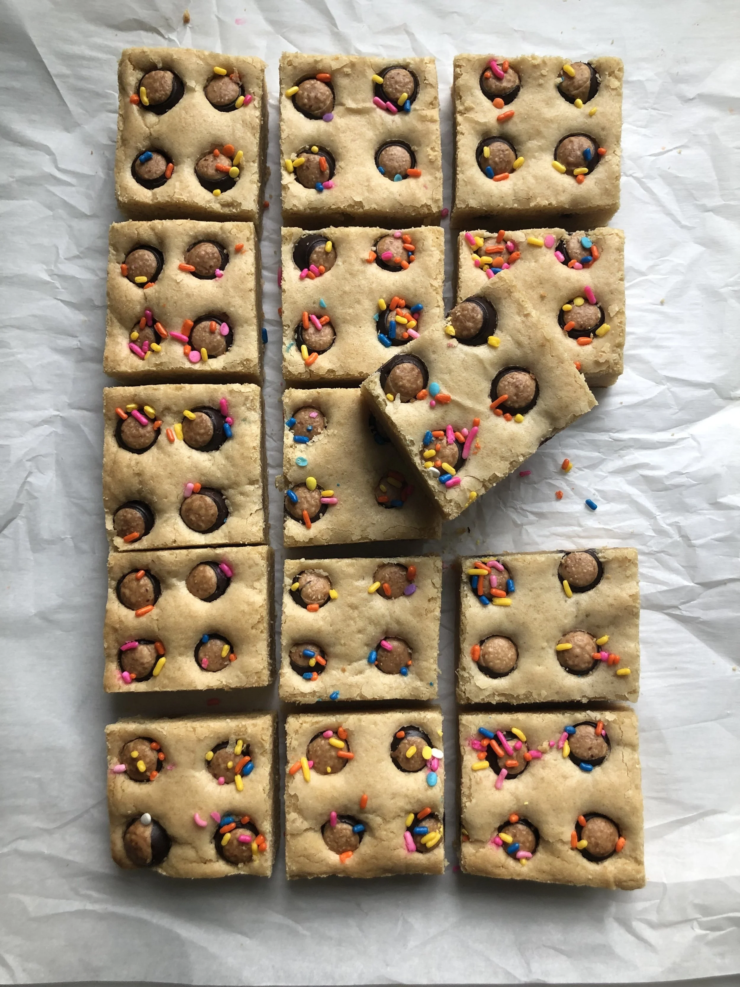 Buckeye Blondies- From Chef Lauren Braun Costello