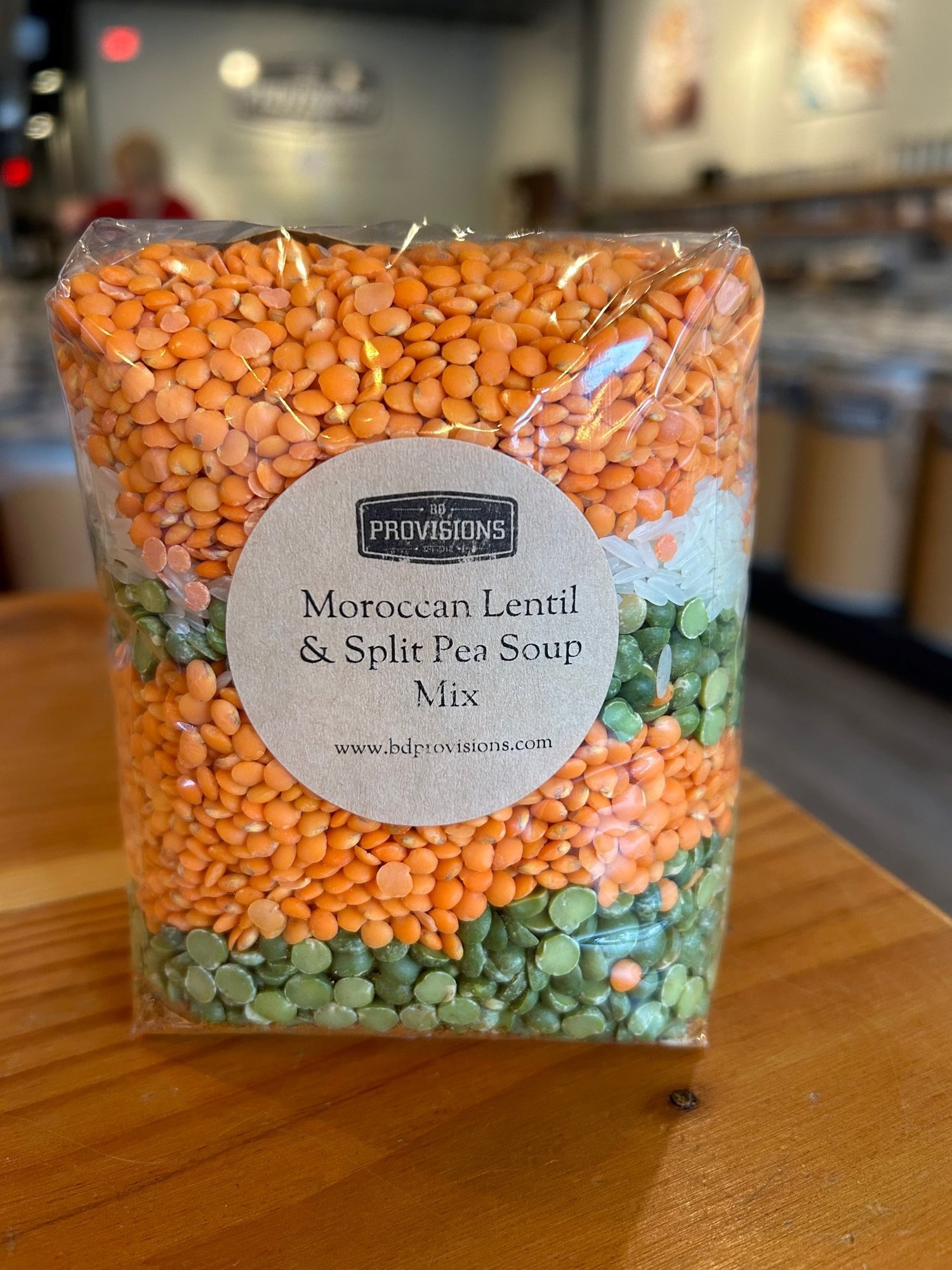 Morrocan Lentil Pea Soup in a Jar/Bag BD Provisions- zero waste bulk food store