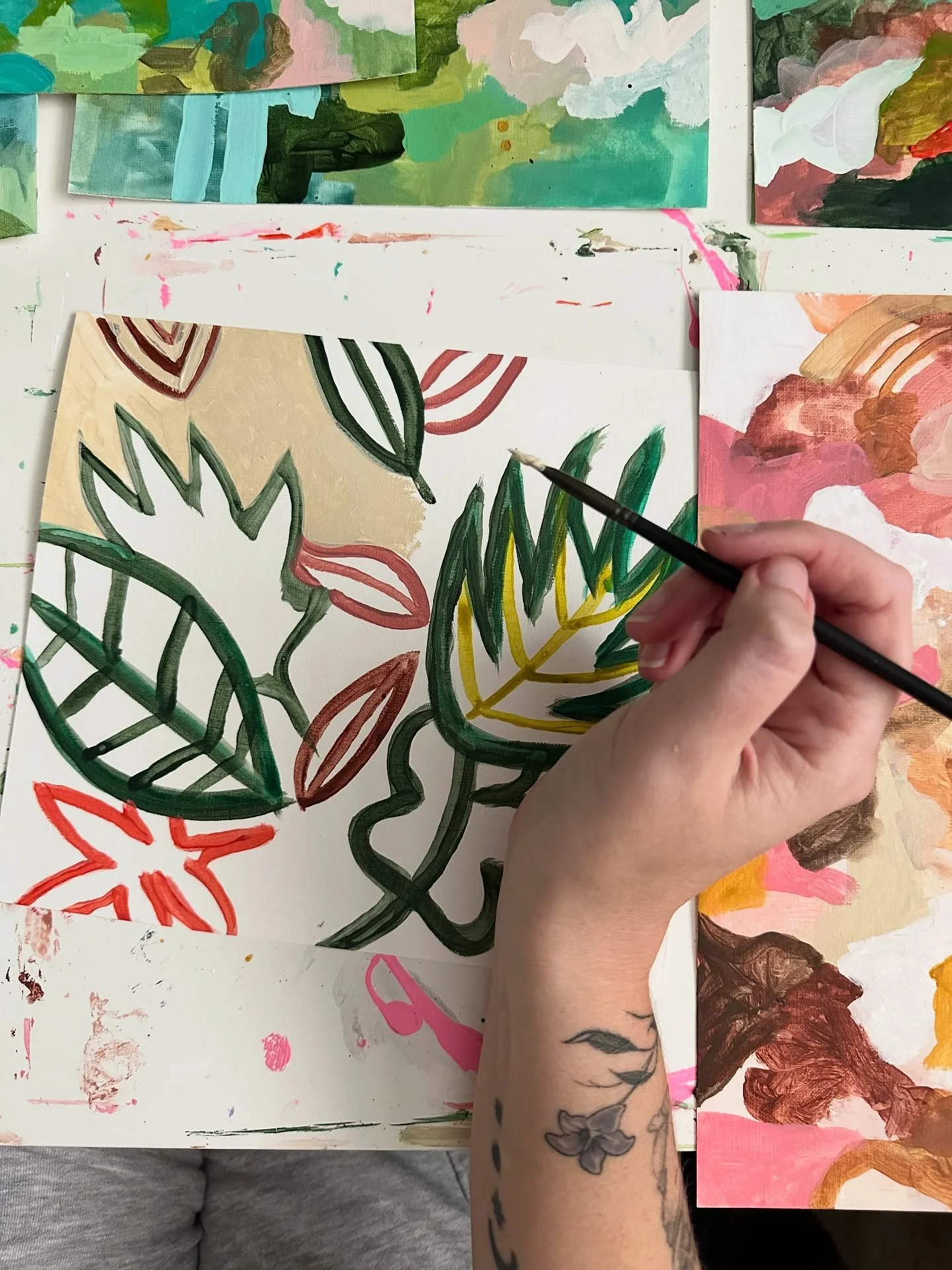 Love my studio and paint times ✨