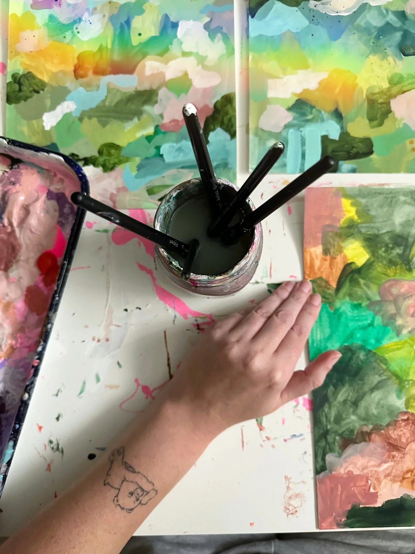 Making my @carebears obsession official on my grid. But mostly, listen to the gorgeous music of my sister @mmmerival and my brother @post.cello s gorgeous music ✨ 

It&rsquo;s a beautiful day to support artists ✨