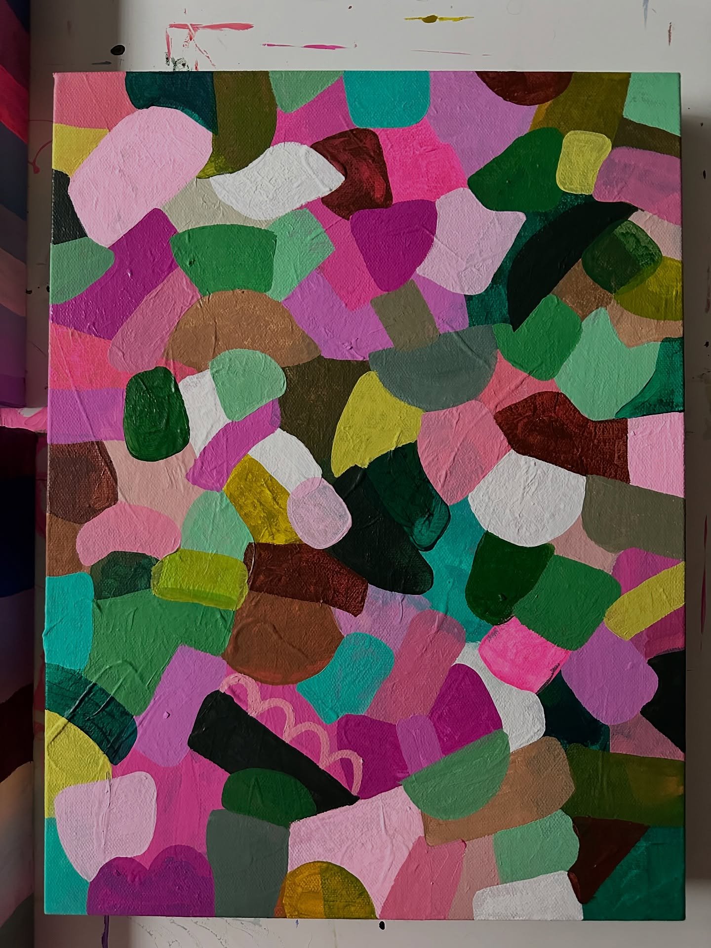 Pink and Green go good together&hellip; 

Sign up for our email list on the website if you&rsquo;re interested in being notified first when this collection drops. Canvas and paper versions, and many color ways coming 💕💚