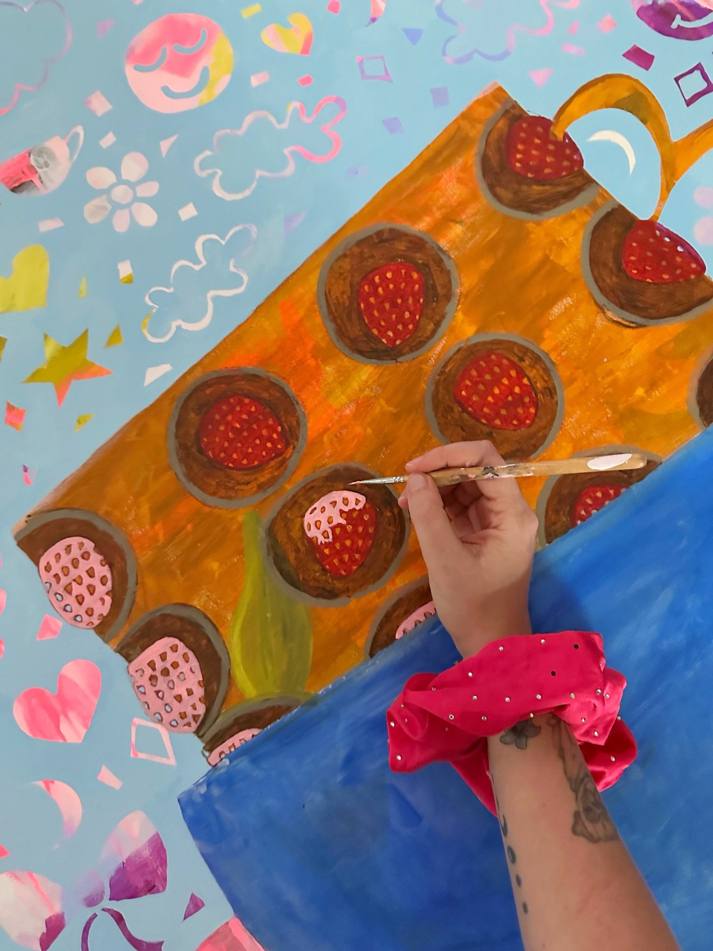 Obsessively working on my artwork to keep my mind busy. The world is heaving- crying. It&rsquo;s terrifying. I have a ton of medical work to do (small fries compared to it all) and it all feels very heavy. The push to make art feels like the best cal