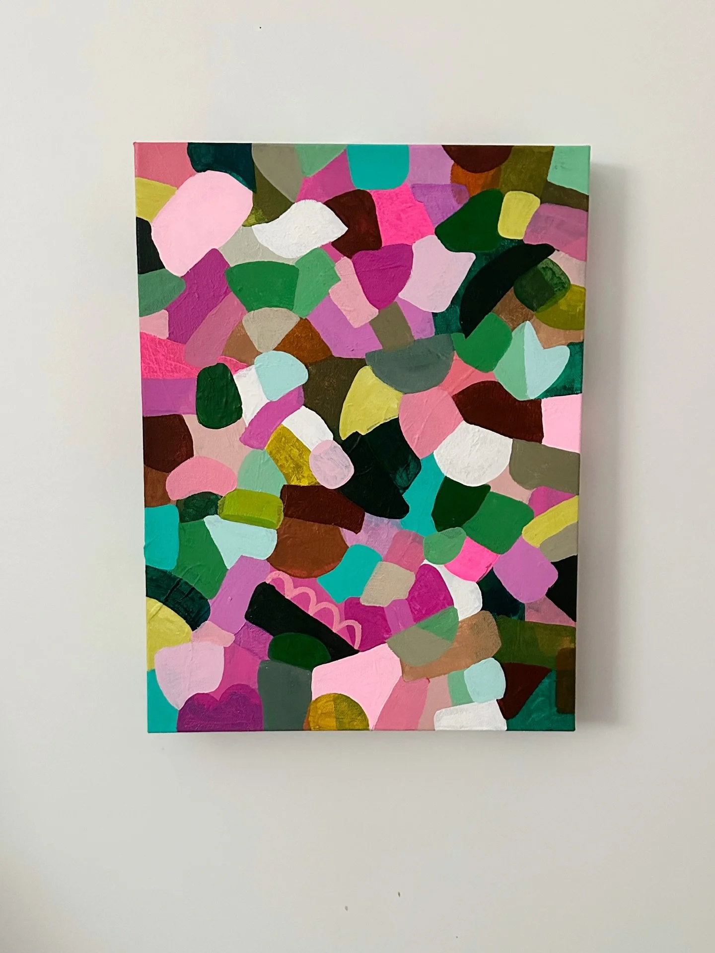 Here is &ldquo;Mind Garden&rdquo; . Acrylic on Gallery Wrapped Canvas. Measuring 12&rdquo; x16&rdquo;. Signed by me! 😂🦄 This painting is part of my &ldquo;Interrupted Series&rdquo; 

Excited to finish my large mug painting so I can get back to fill