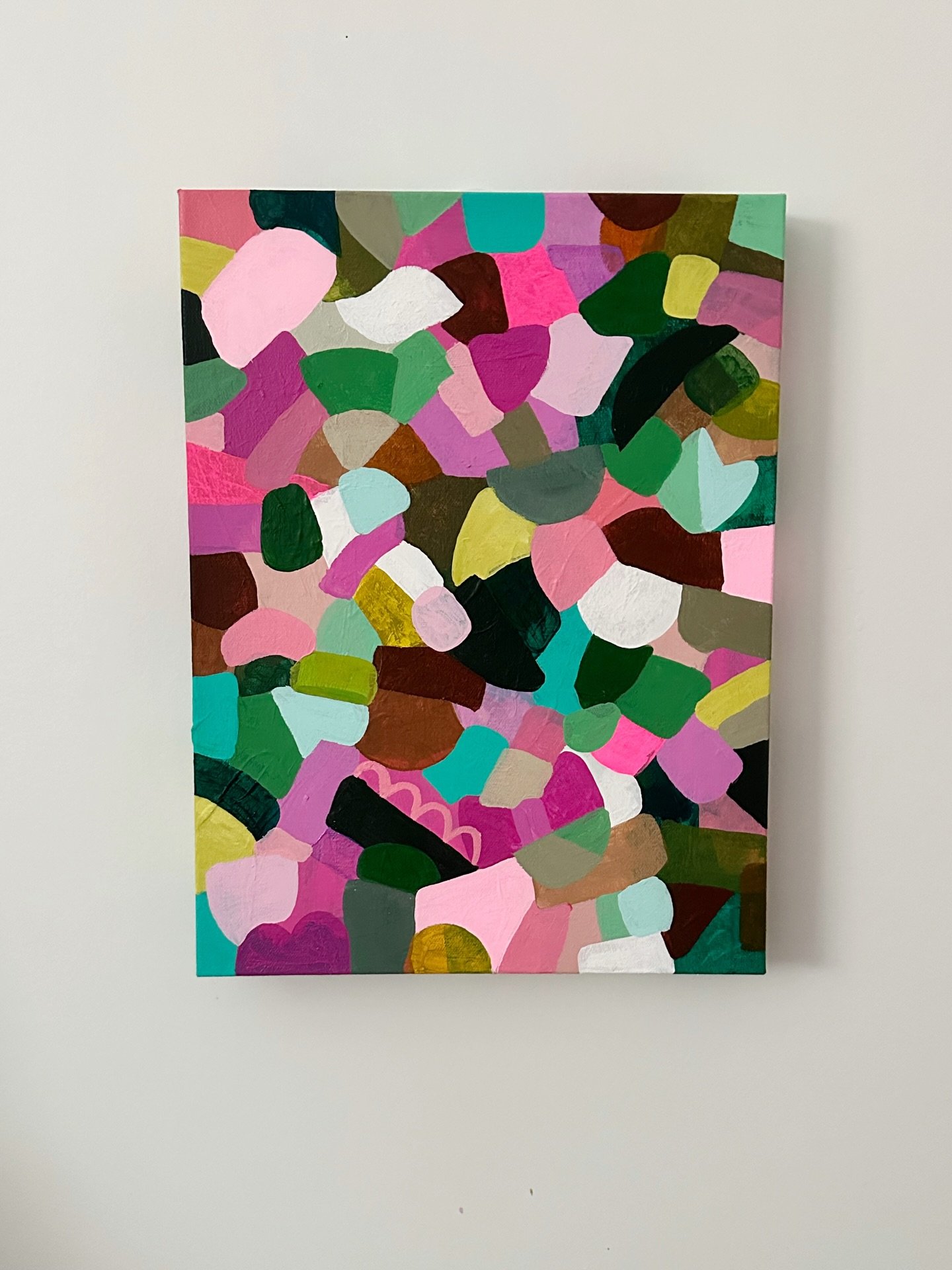 Here is &ldquo;Mind Garden&rdquo; . Acrylic on Gallery Wrapped Canvas. Measuring 12&rdquo; x16&rdquo;. Signed by me! 😂🦄 This painting is part of my &ldquo;Interrupted Series&rdquo; 

Excited to finish my large mug painting so I can get back to fill