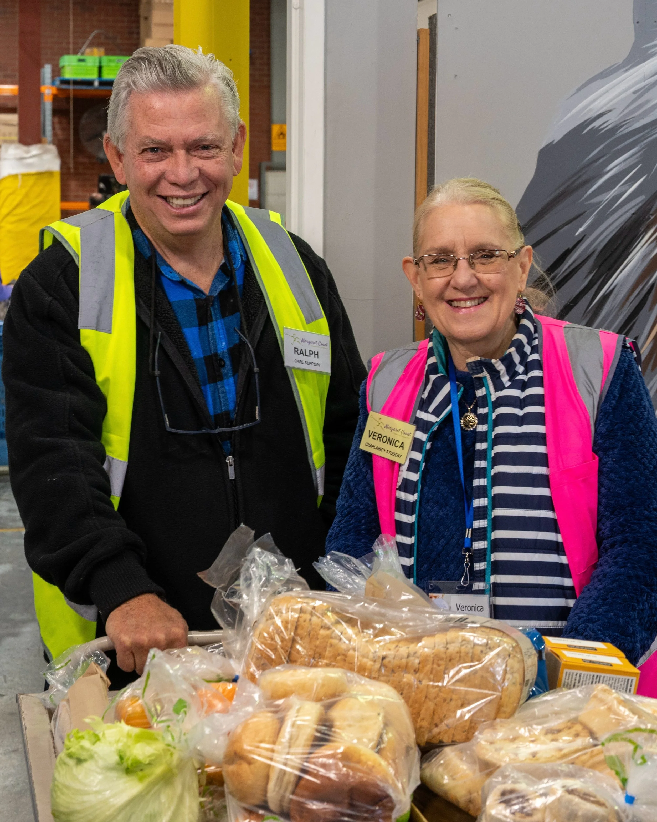 Behind every hamper is a team of incredible volunteers &mdash; but we need your help to keep filling them.

Every week, our MCCO volunteers give their time to sort, pack and prepare essential food and household items for people in our community doing
