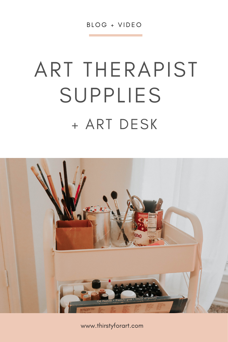 Art Therapist Art Supplies and Art Desk — Thirsty For Art