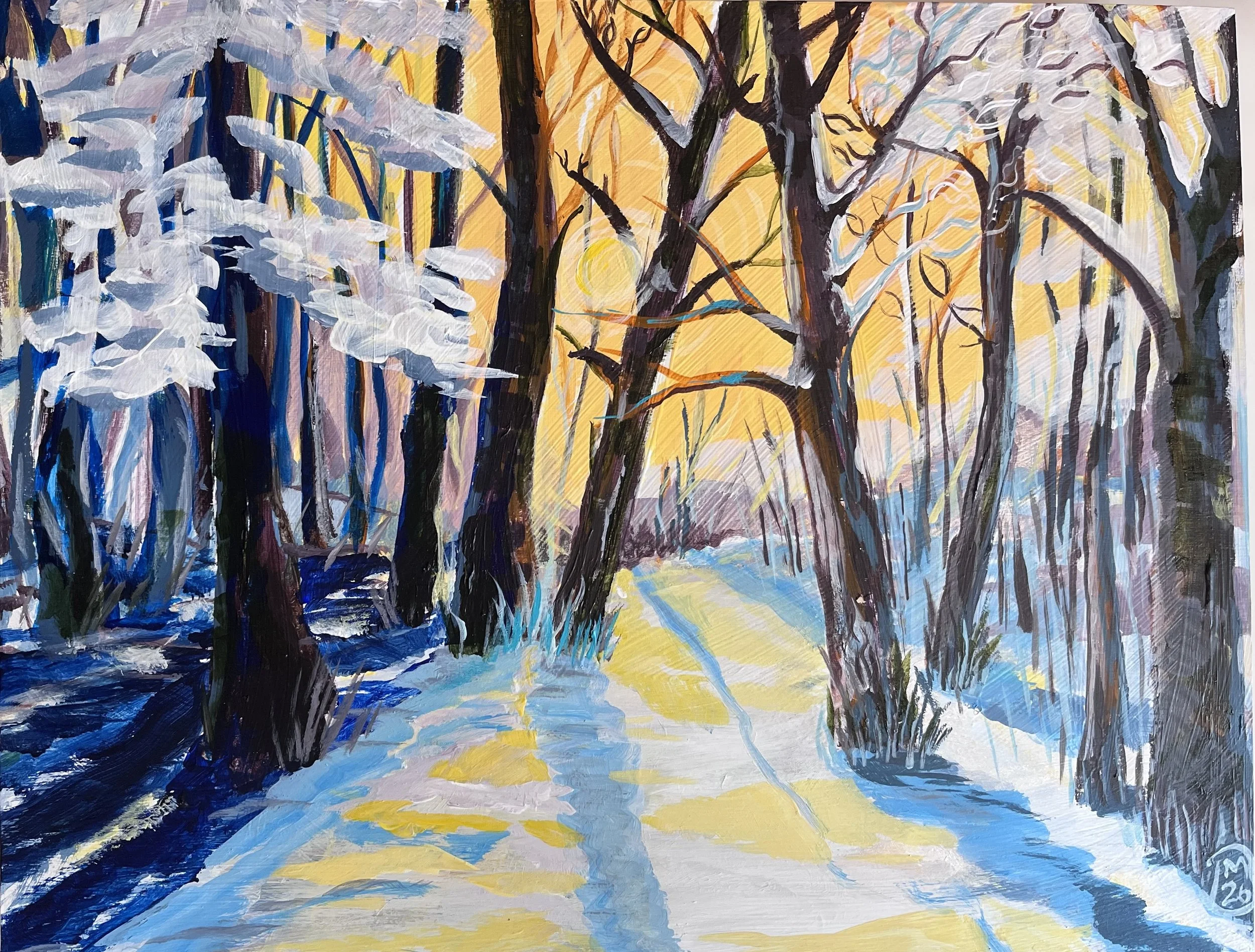 MEDEIROS_Melaniedai_A Snowy Winter_11x14 acrylic 2026.jpeg