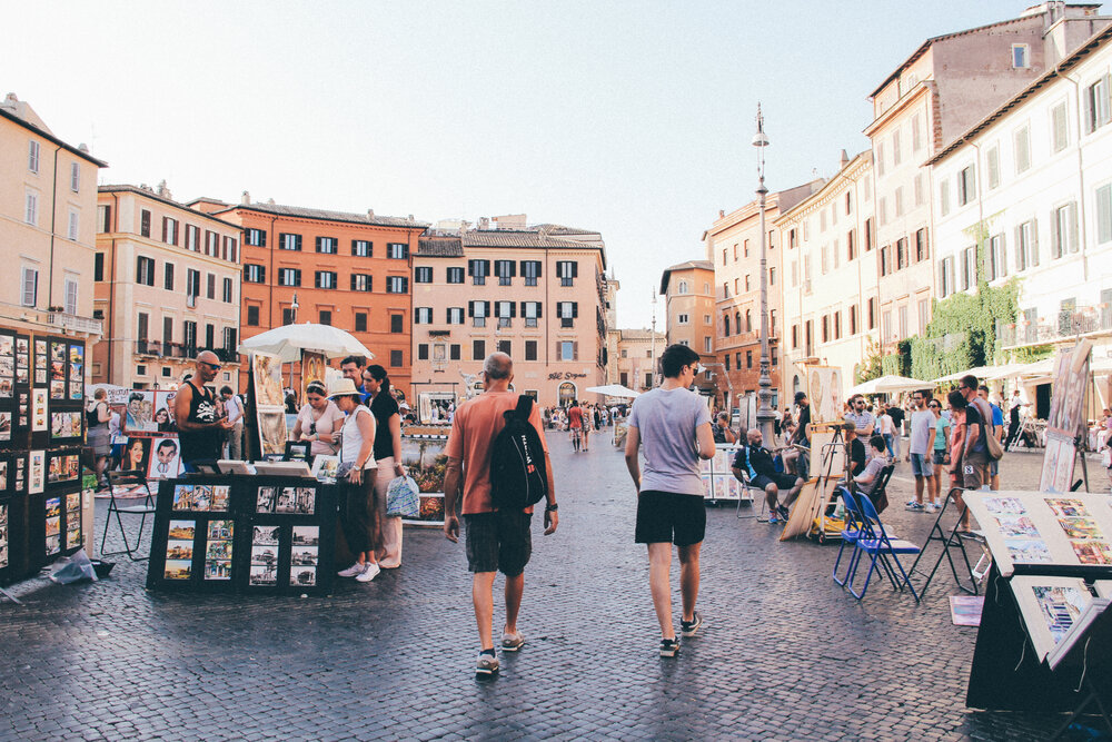  Every inch of this plaza was filled with artists and the most beautiful artwork. 