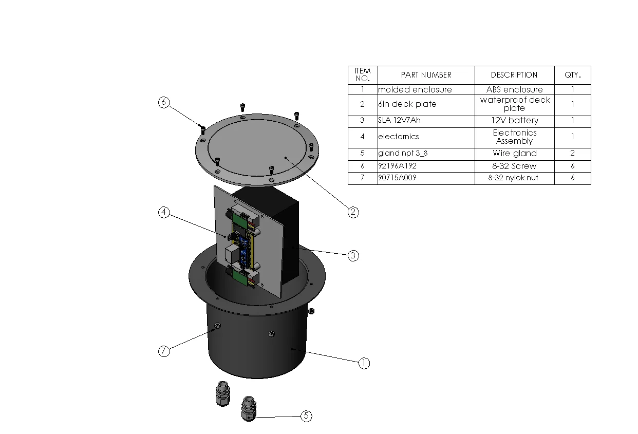  Electronic and Battery Enclosure   