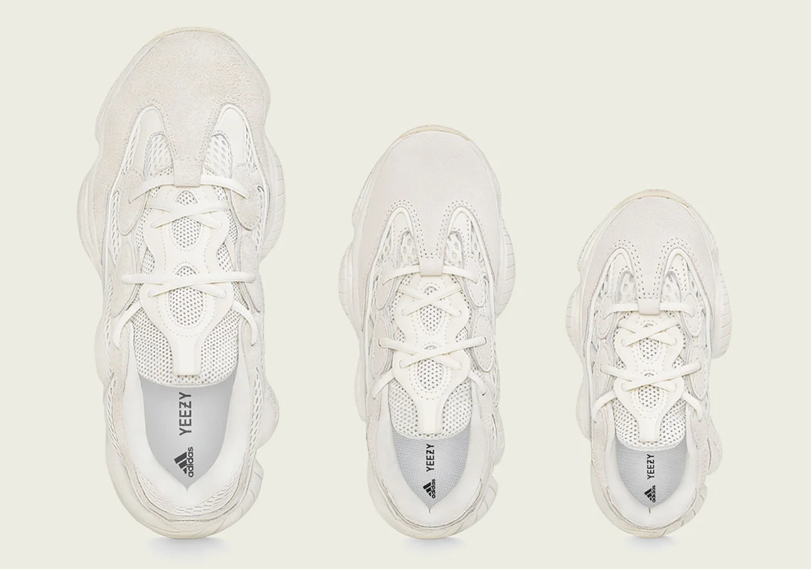 Yeezy 500 'Bone White' Expected to Drop August 24, 2019