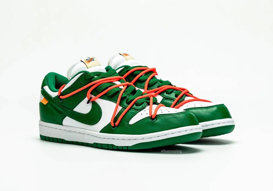Detailed Look At The Off-White x Nike Dunk Low “Pine Green”