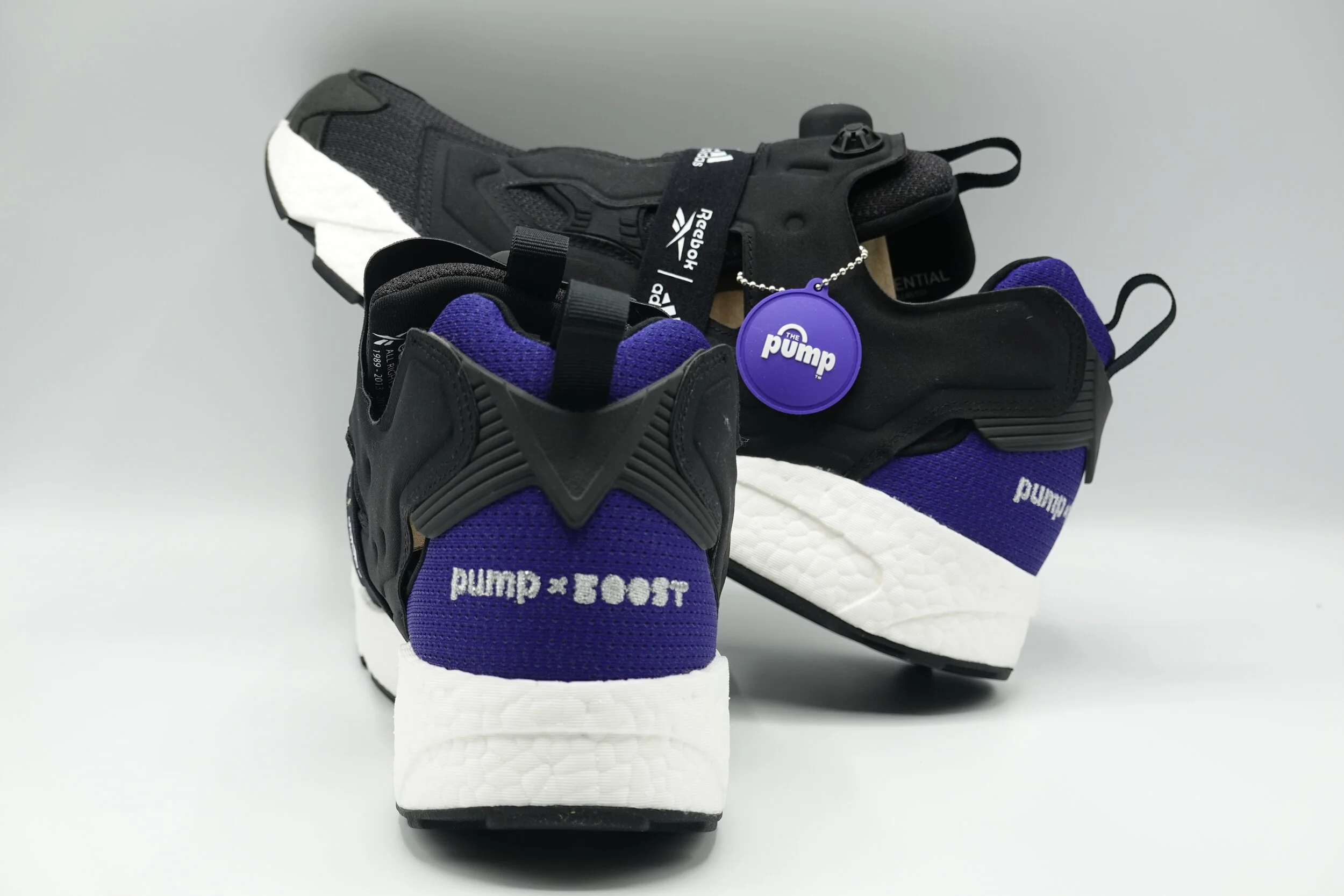 Reebok Instapump Fury Boost (Black and Blue)