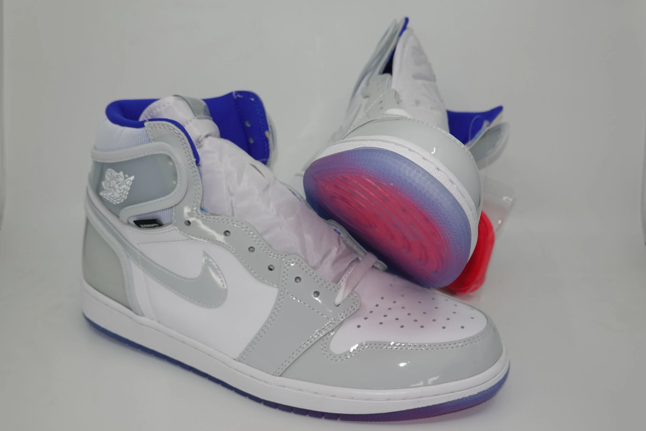 Air Jordan 1 Retro High Zoom White Racer Blue