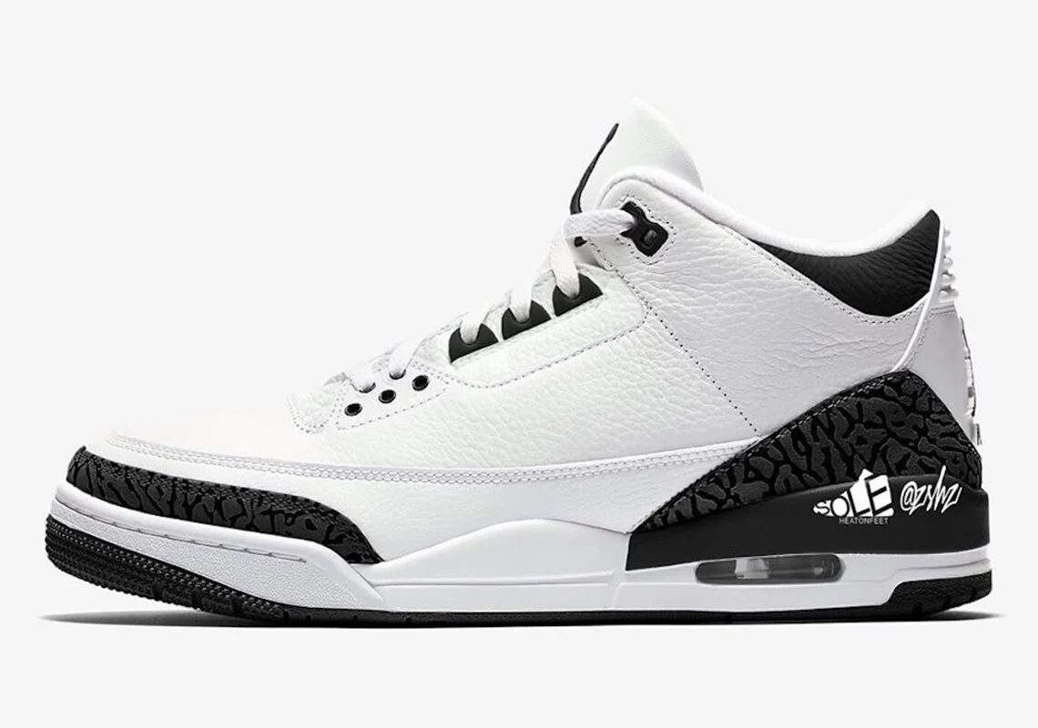 Air Jordan 3 Retro SP Black &amp; White Cement Coming Soon