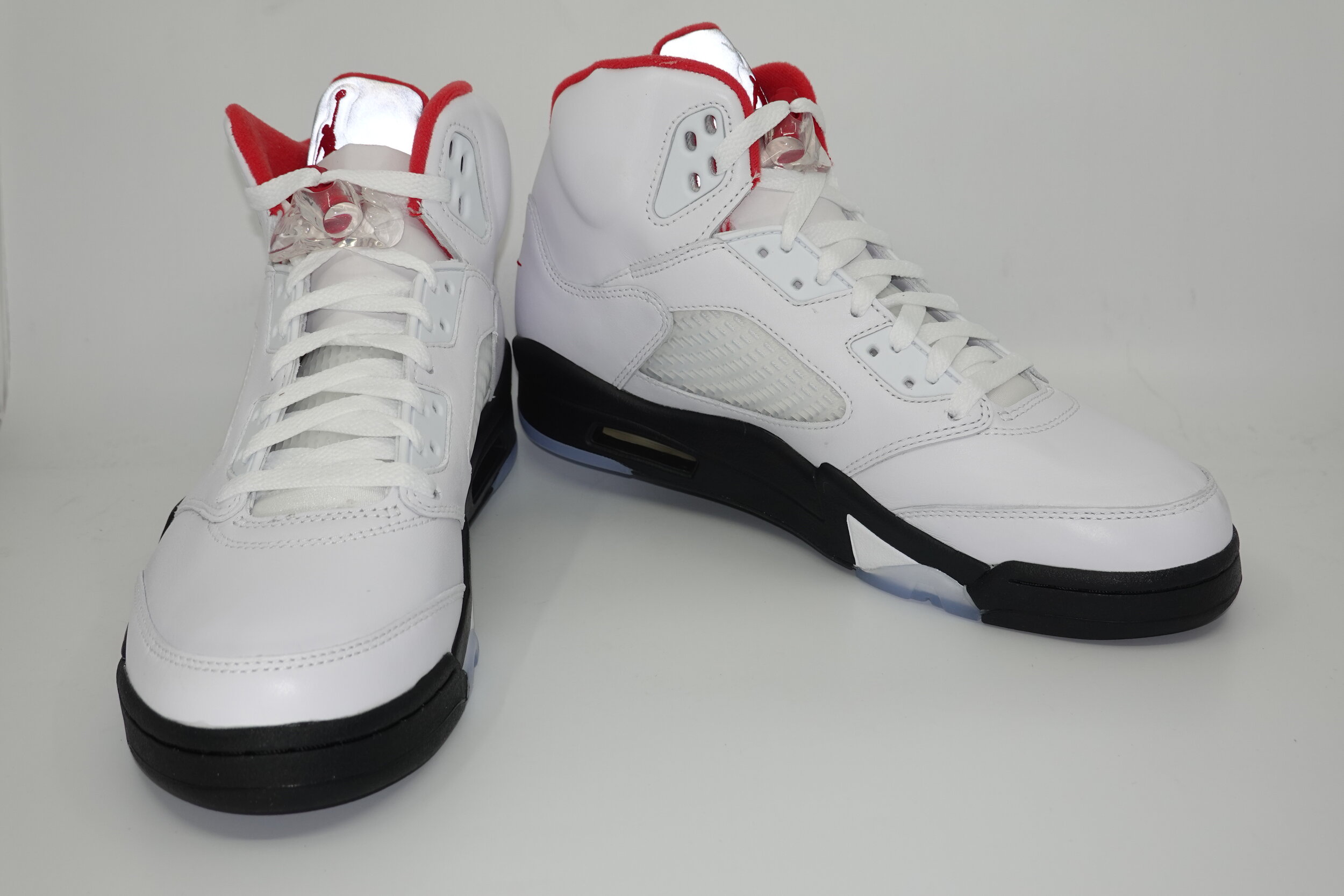 fire red 5s silver tongue