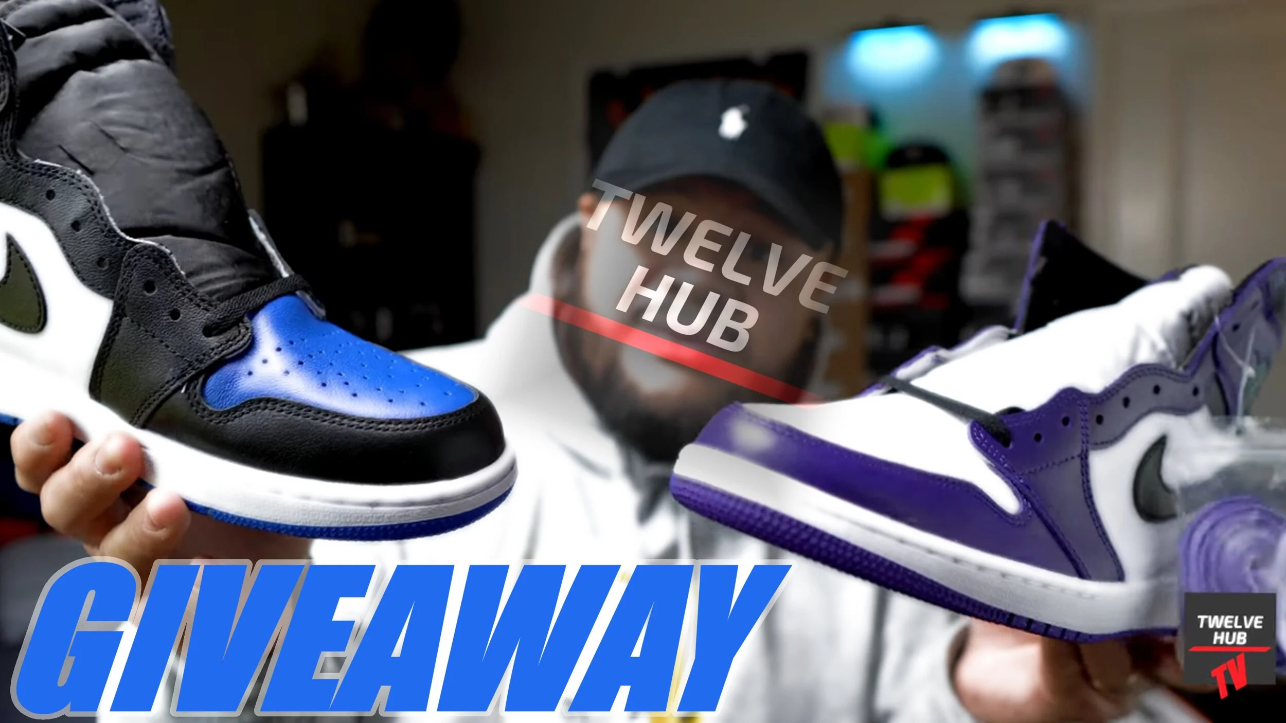 VIDEO: AIR JORDAN 1 ROYAL TOE &amp; COURT PURPLE GIVEAWAY!