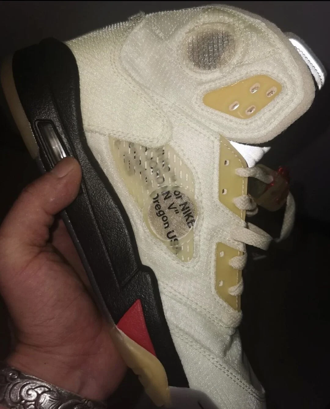 Leaked Images: Off-White x Jordan 5 "Sail"