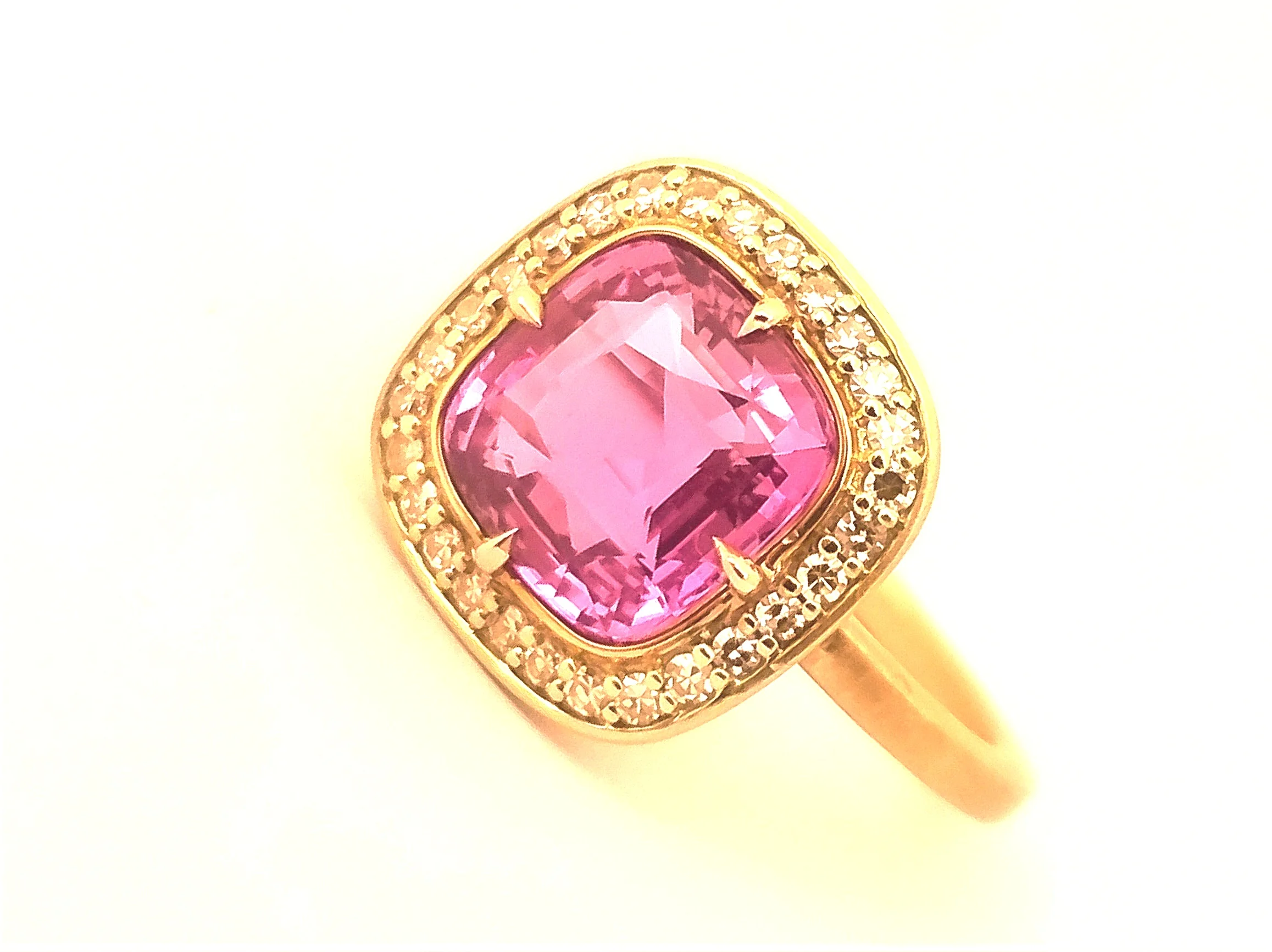 Gold and sapphire ring
