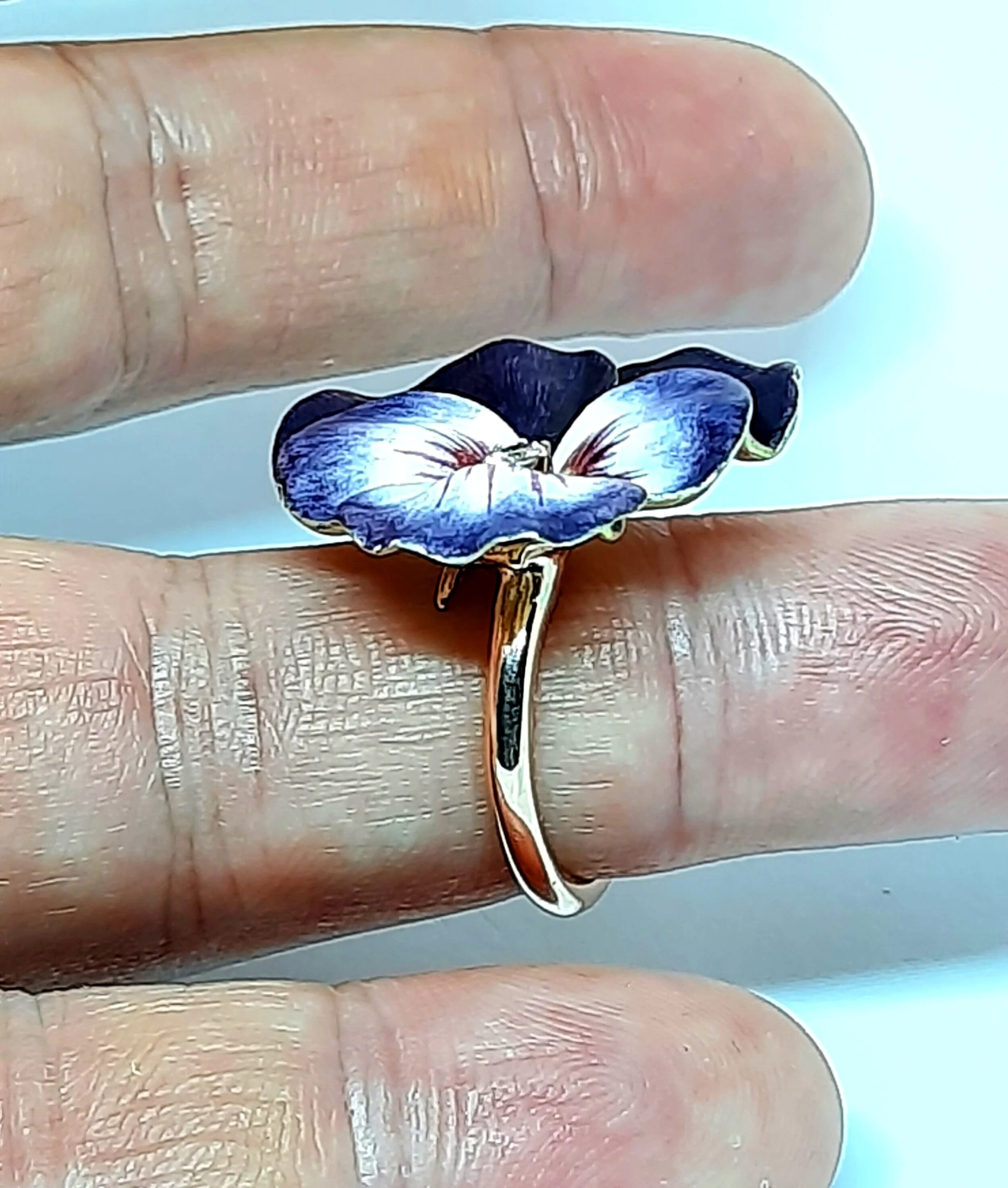 Vintage pansy ring store