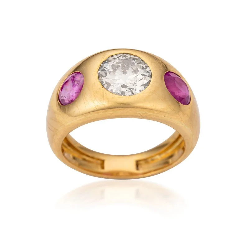 Bulgari Diamond & Ruby Ring