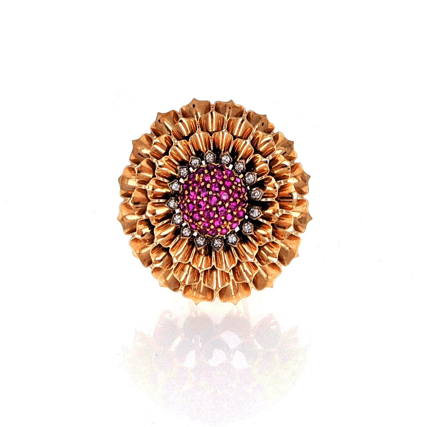 Tiffany & Co Retro Dahlia Brooch