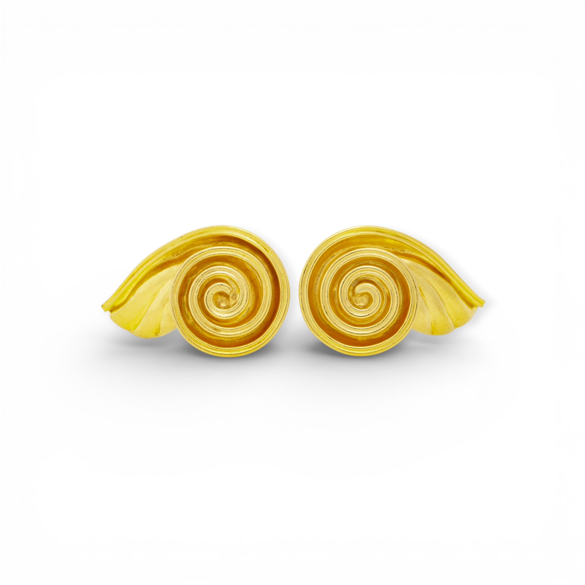 Lalaounis 18K Gold Spiral Earrings