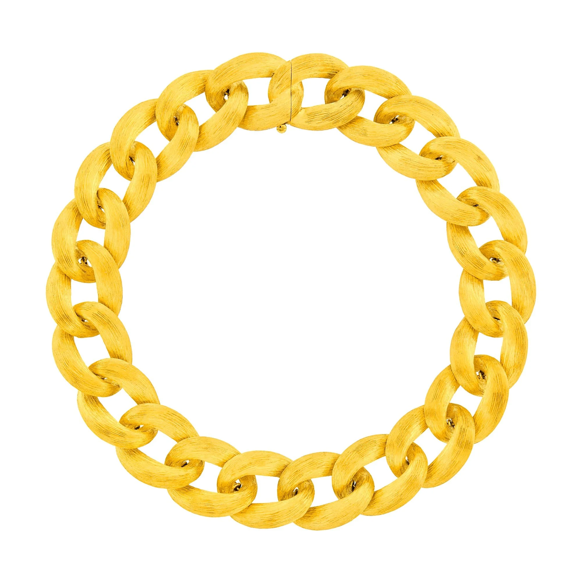 18k Gold Curb Link Necklace