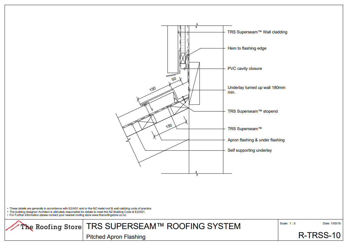 The Roofing StoreTRS Super Seam Steel Roofing and Cladding