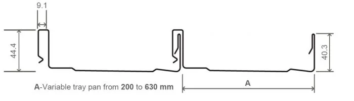 TRS trough longrun superseam architectural roofing profile diagram and size specifications.jpg