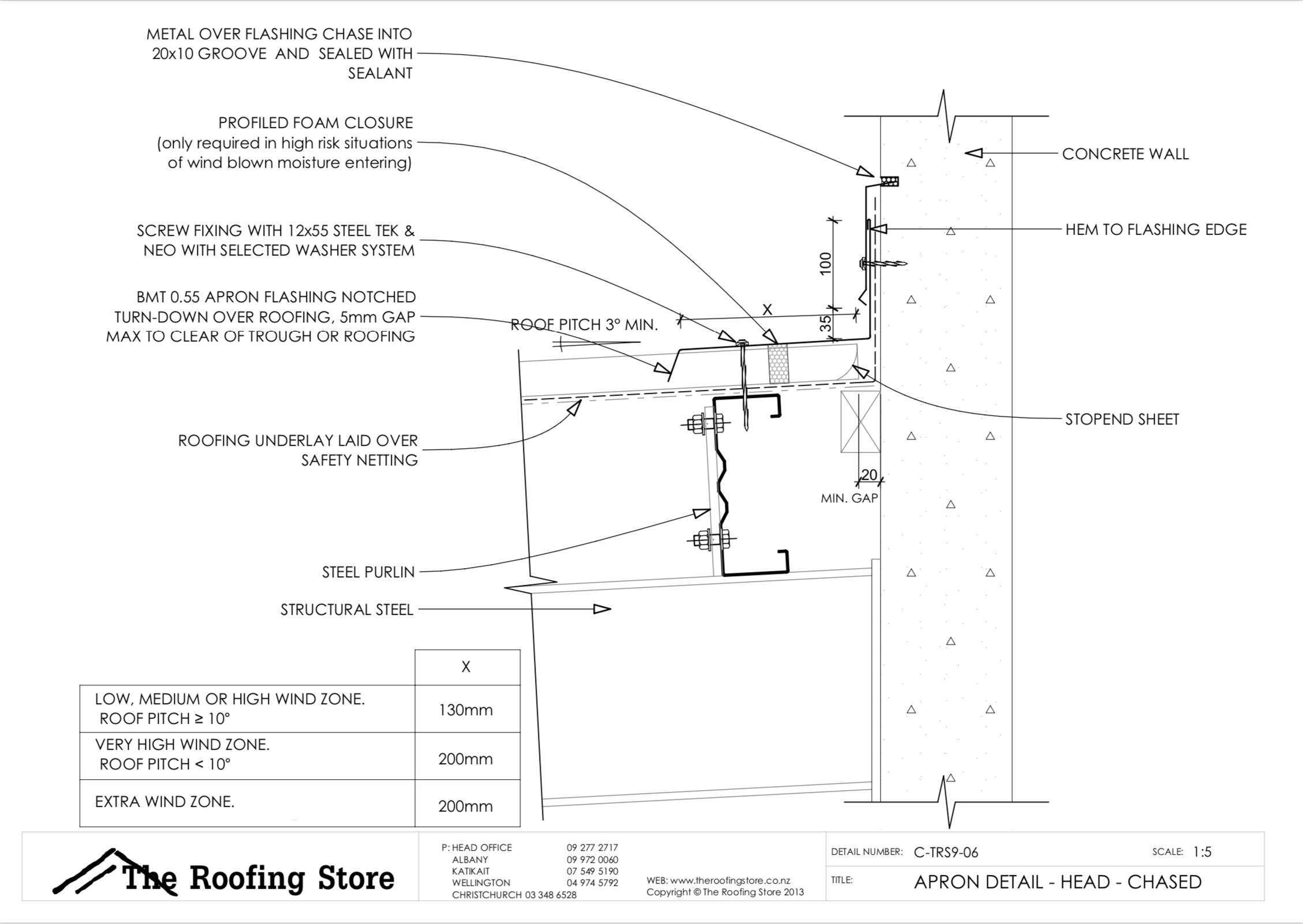 The Roofing StoreTRS9 Longrun Steel Roofing Commercial Specification