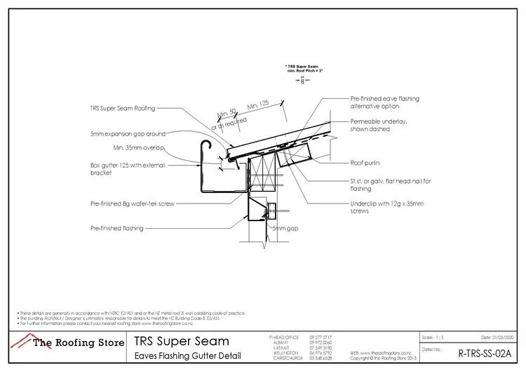 The Roofing StoreTRS Super Seam Steel Roofing and Cladding New Zealand