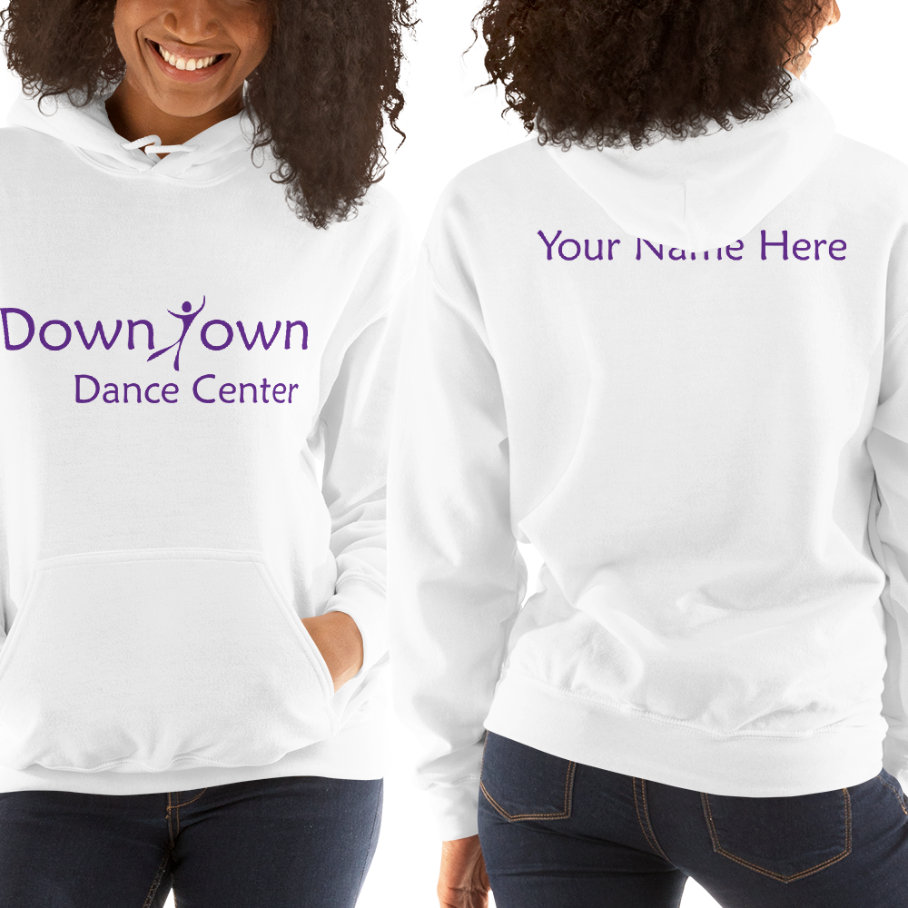 CUSTOM Back Print - Unisex Heavy Blend Gildan Hoodie - DDC Logo - 4 Colors $44.95