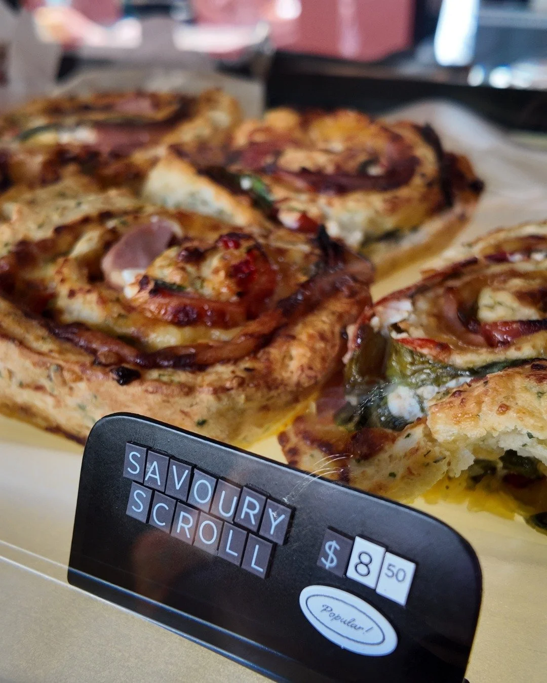 Savoury scrolls are out and they go fast 😍

Golden, cheesy, packed with all the good bits, and perfect for a quick bite with your coffee.

$8.50, and yep, they&rsquo;re a popular one for a reason.

Warm it up for you too. Want yours extra toasty? ☕️